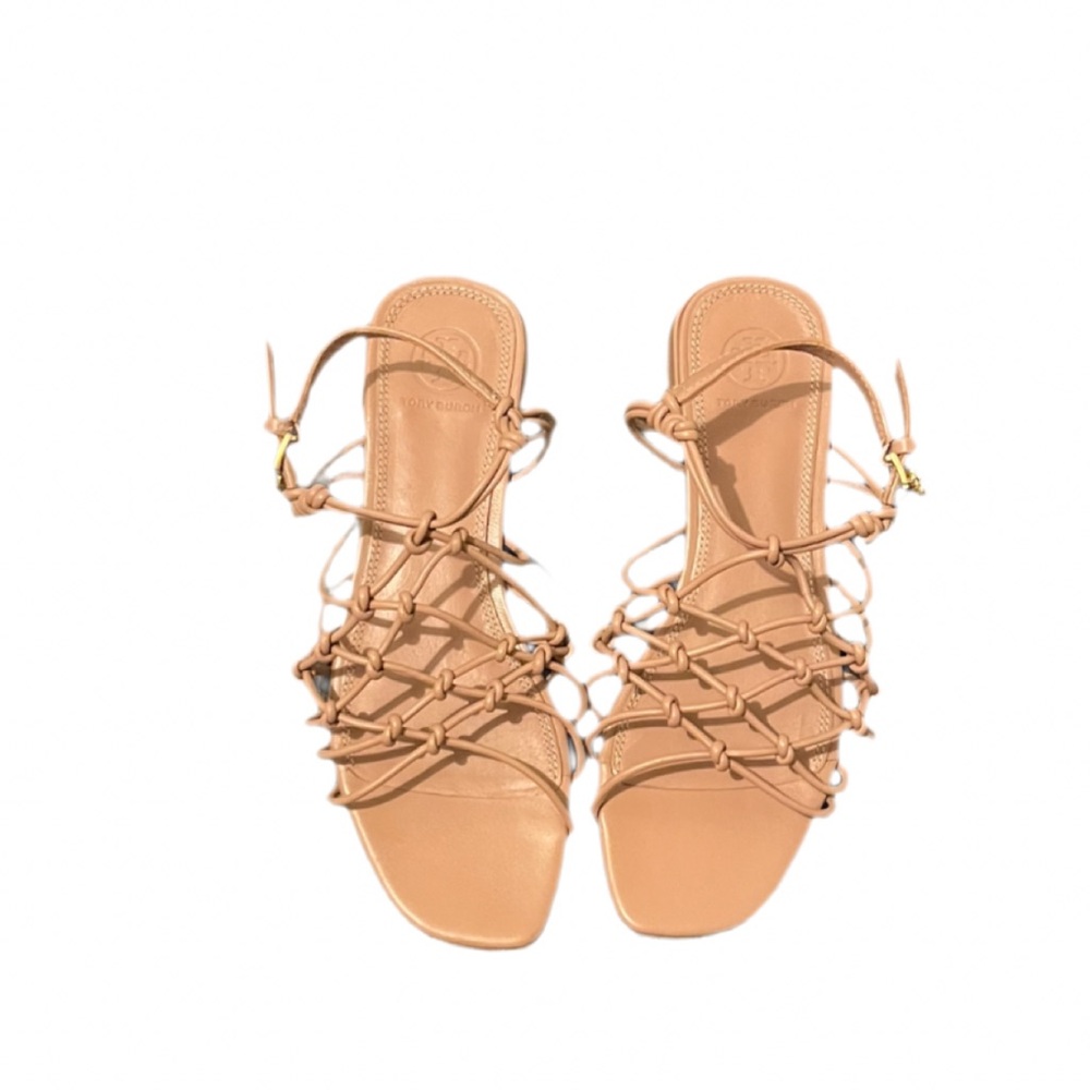 Tory Burch Tan Strappy Sandals